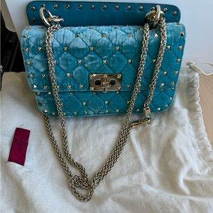 Valentino rockstud velvet bag